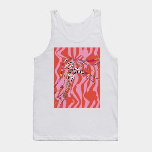 Y2K Pink Orange Necklace  I Can Buy Myself Flowers Tank Top